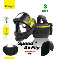 SET 3 Speed Air Flip Filtračně ventilační jednotka + FlipARC+ 1/1/1/1 + NanoClean 200ml + ochrana krku + ochrana hlavy KOWAX